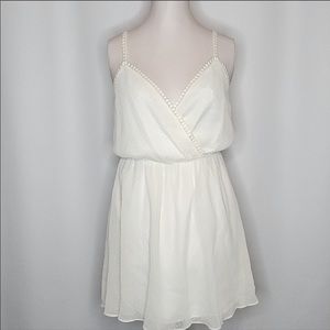 BCBGeneration White Polka Dot Dress Size XS